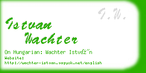 istvan wachter business card